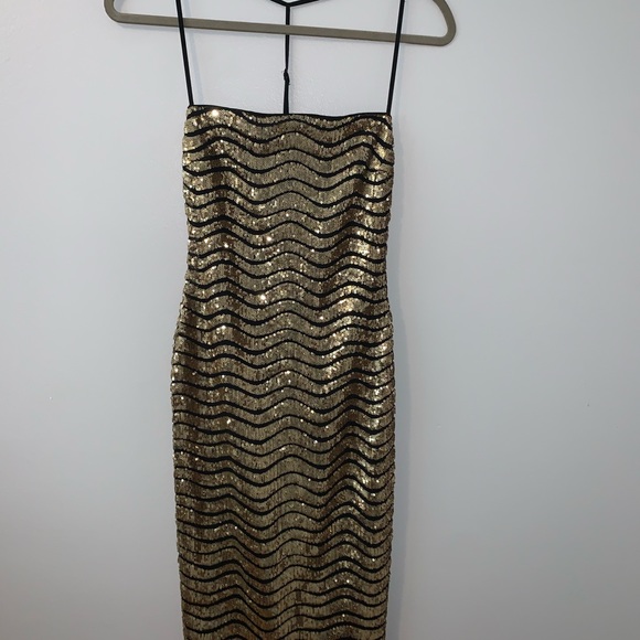 Gold Sequin Dress - Picture 3 of 5